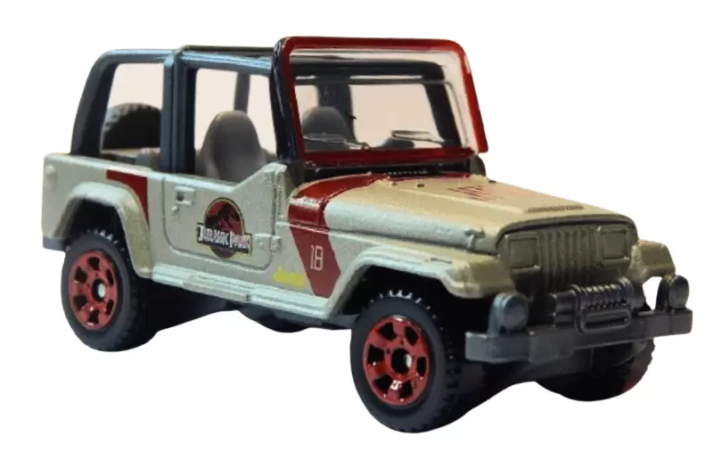 Foto da miniatura Matchbox 93 Jeep Wrangler na cor Bege
