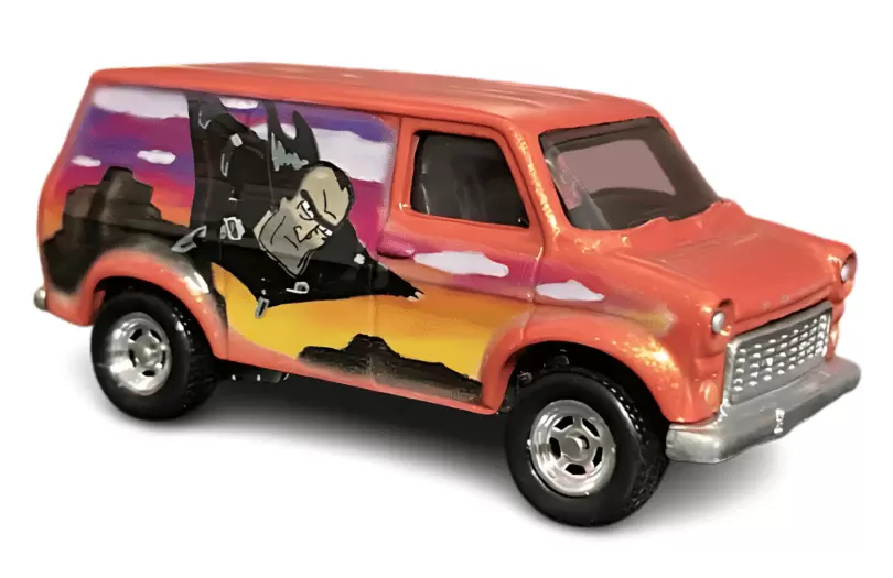 Foto da miniatura Hot Wheels Ford Transit Supervan na cor Marrom