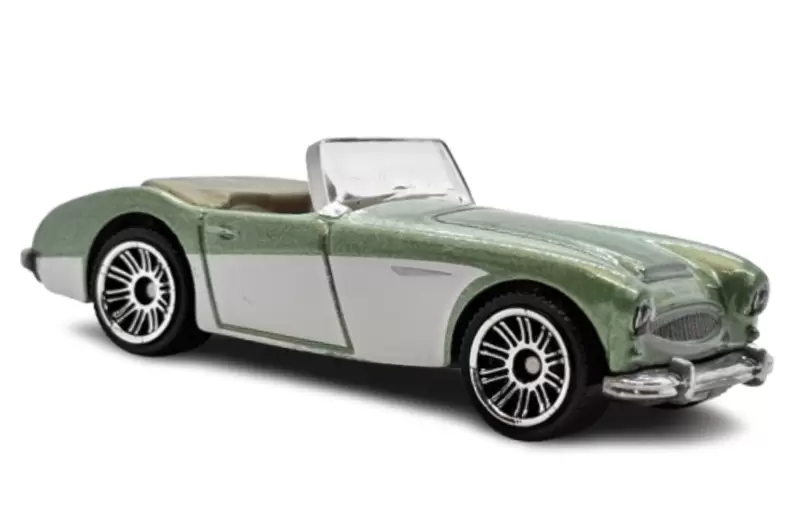 Foto da miniatura Matchbox 63 Austin Healey 3000 MK2 na cor Verde