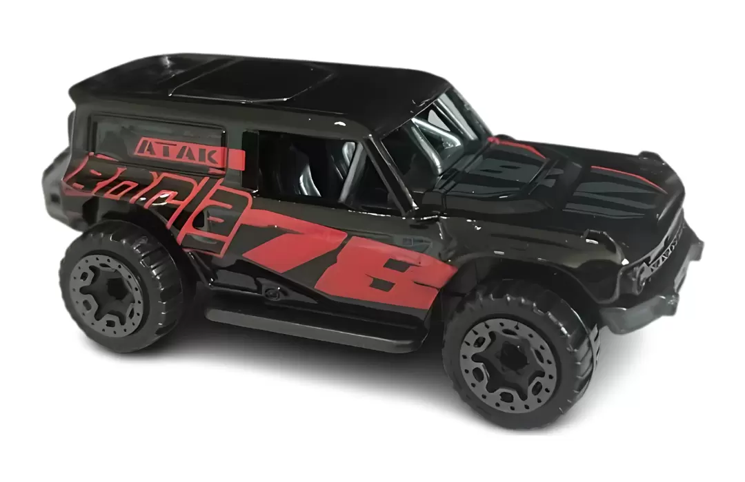 Foto da miniatura Hot Wheels Ford Bronco R na cor Preto