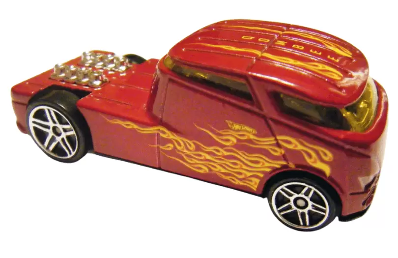 Foto da miniatura Hot Wheels Qombee na cor Vinho