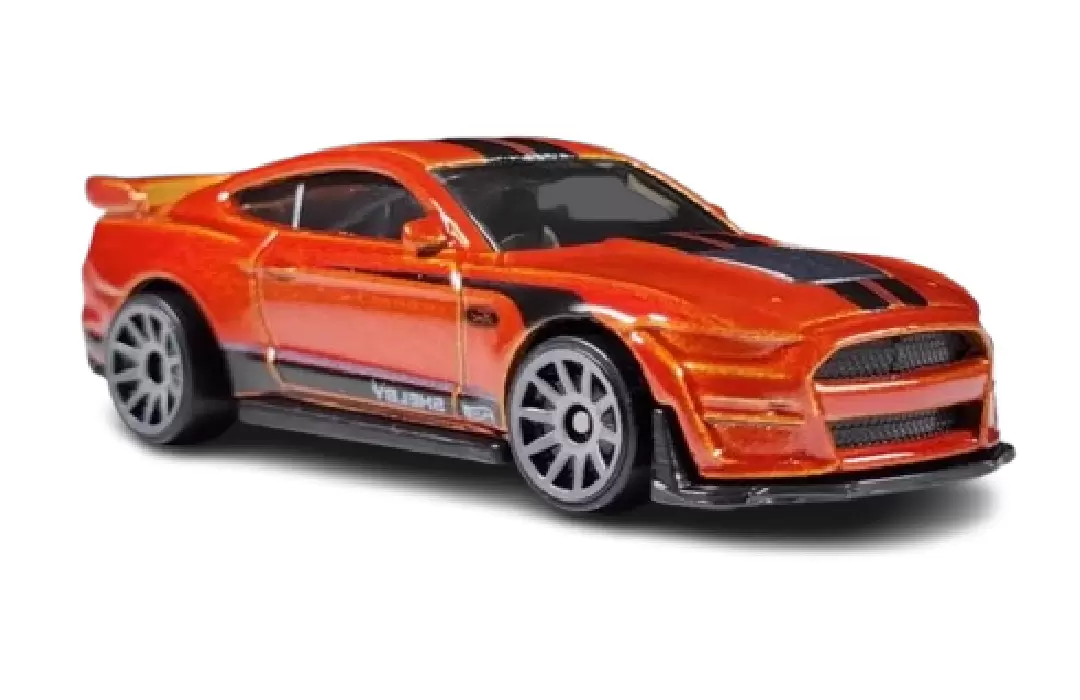 Foto da miniatura Hot Wheels 2020 Ford Mustang Shelby GT500 na cor Laranja