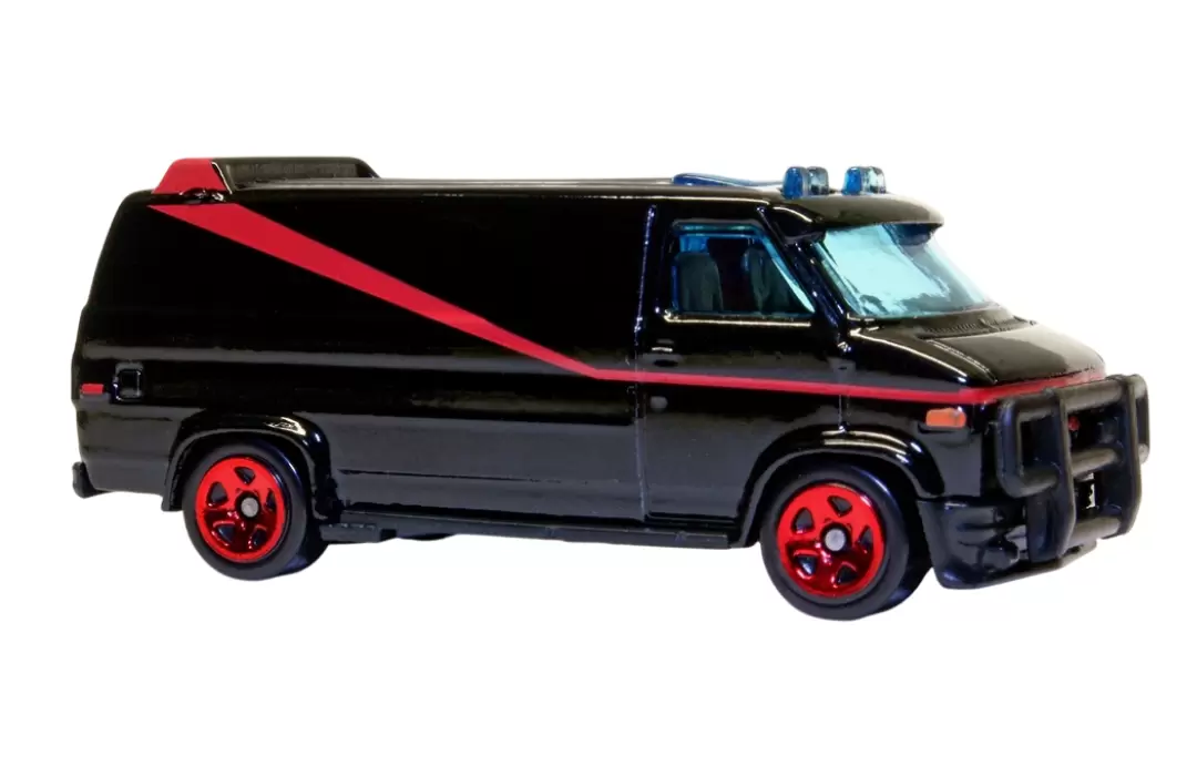 Foto da miniatura Hot Wheels Custom GMC Panel Van ( A-Team ) na cor Preto