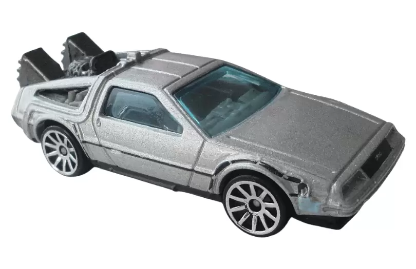 Foto da miniatura Hot Wheels Back to the Future Time Machine na cor Prata