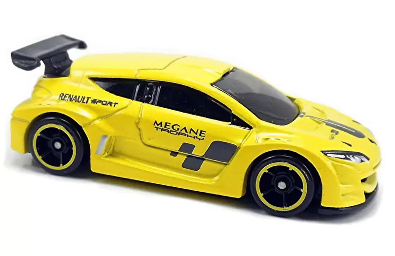 Foto da miniatura Hot Wheels Renault Megane Trophy na cor Amarelo