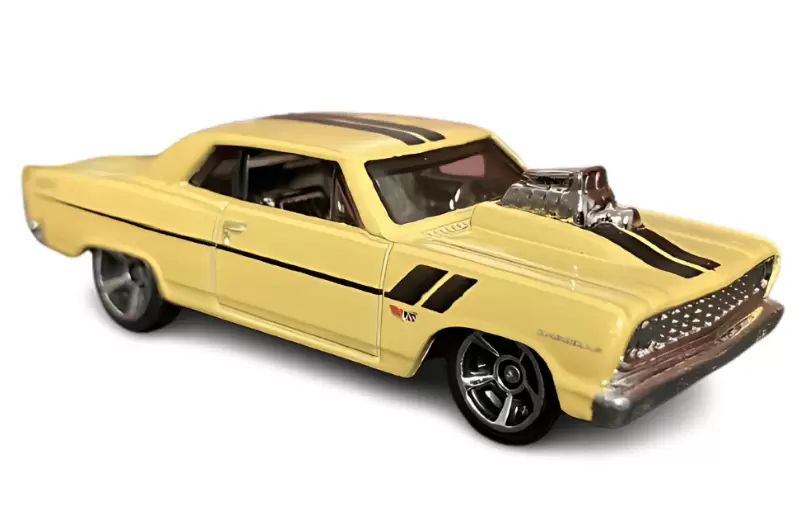 Foto da miniatura Hot Wheels 64 Chevy Chevelle SS na cor Amarelo