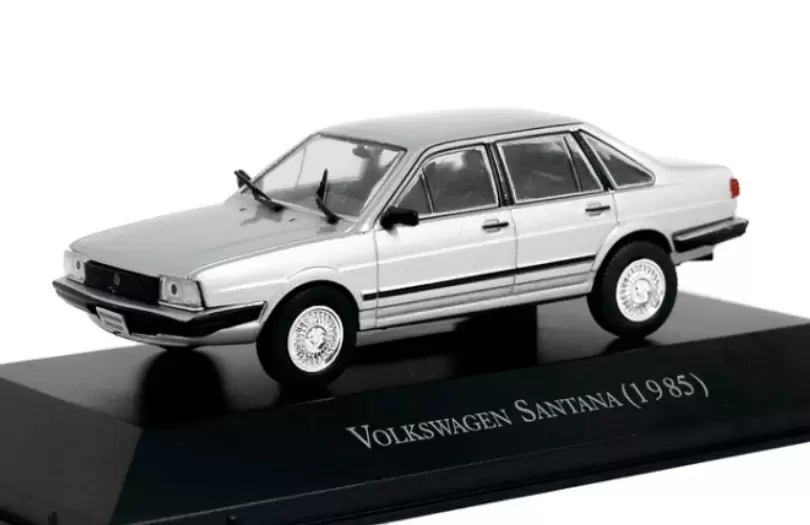 Foto da miniatura IXO Volkswagen Santana (1985) na cor Prata
