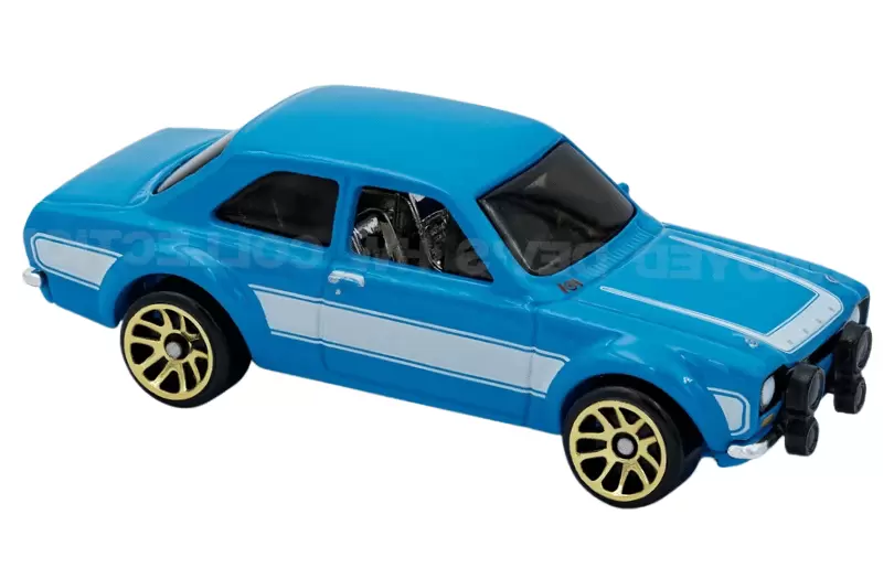 Foto da miniatura Hot Wheels 1970 Ford Escort RS1600 na cor Azul