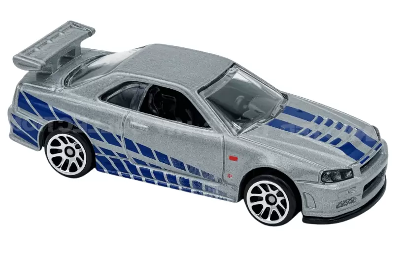 Foto da miniatura Hot Wheels Nissan Skyline GT-R (BNR34) na cor Prata