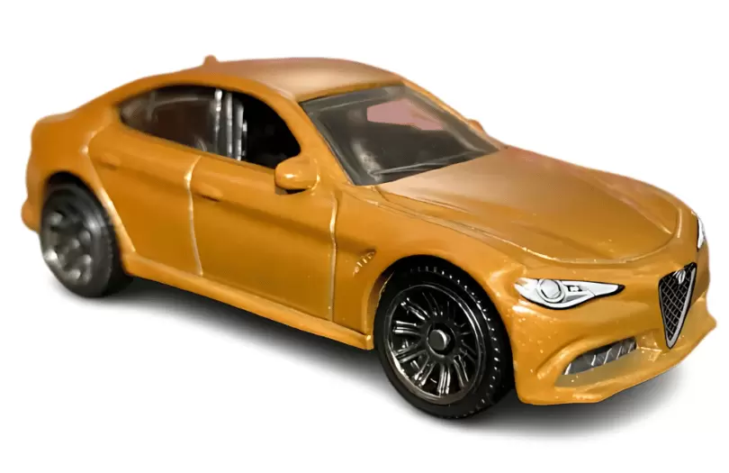 Foto da miniatura Matchbox 16 Alfa Romeo Giulia na cor Dourado