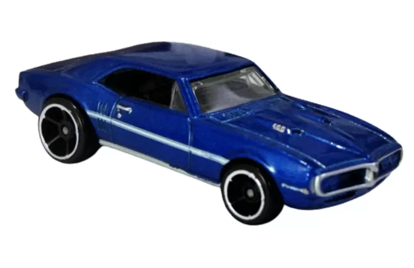 Foto da miniatura Hot Wheels 67 Pontiac Firebird 400 na cor Azul