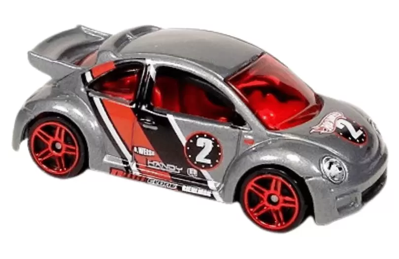 Foto da miniatura Hot Wheels Volkswagen New Beetle Cup na cor Cinza