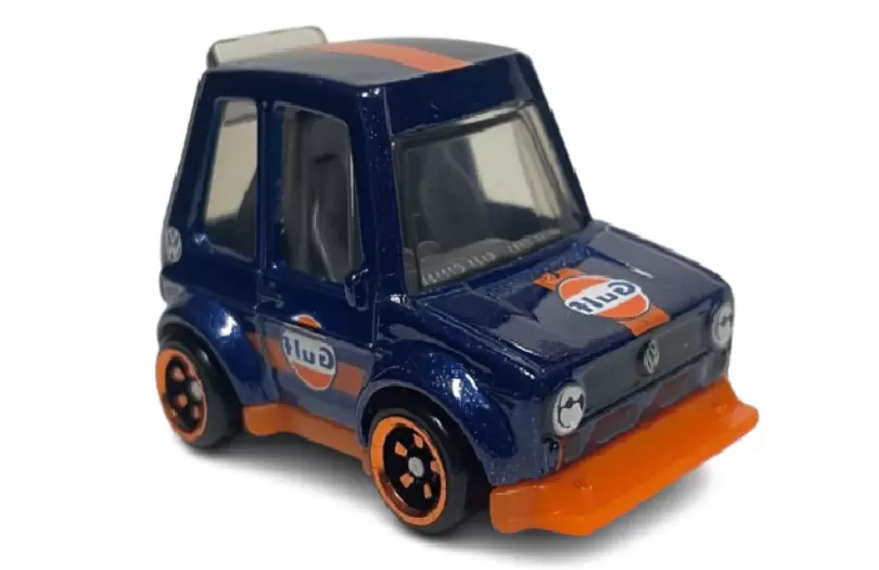 Foto da miniatura Hot Wheels Volkswagen Golf Mk1 na cor Azul
