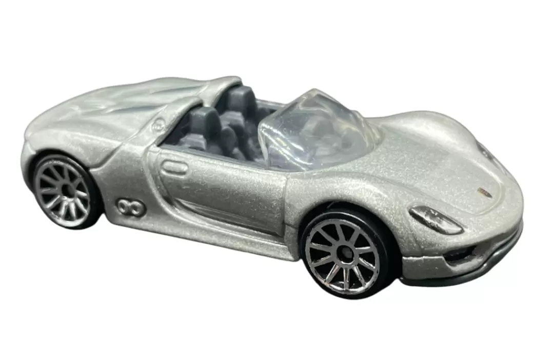 Foto da miniatura Hot Wheels Porsche 918 Spyder na cor Prata