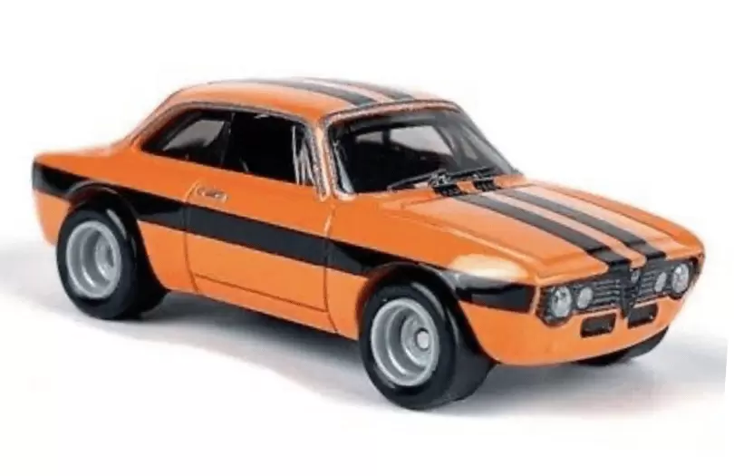 Foto da miniatura Hot Wheels Alfa Romeo Giulia Sprint GTA na cor Laranja