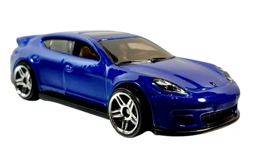 Foto da miniatura Hot Wheels Porsche Panamera na cor Azul
