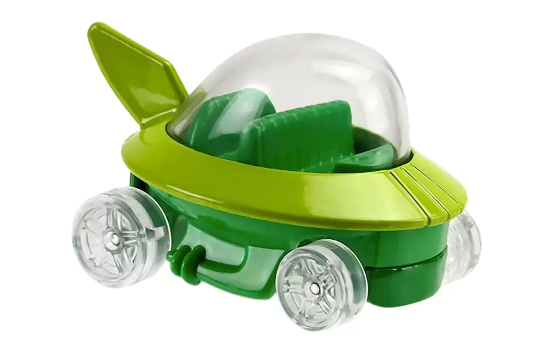 Foto da miniatura Hot Wheels The Jetsons Capsule Car na cor Verde