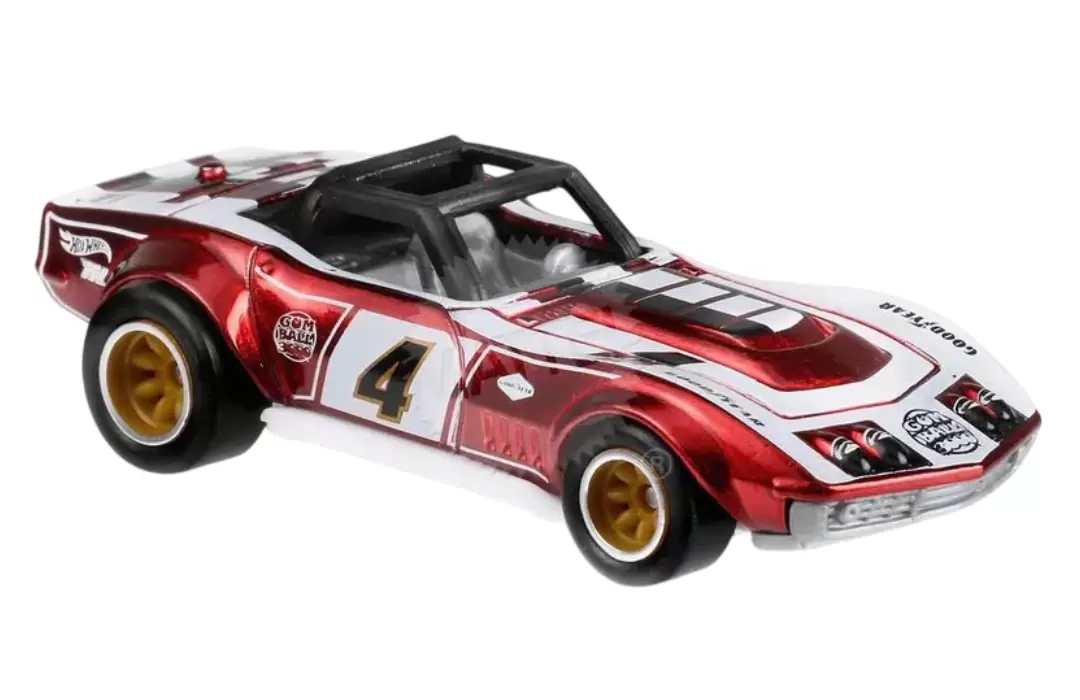 Foto da miniatura Hot Wheels 69 Corvette Racer (STH) na cor Vermelho