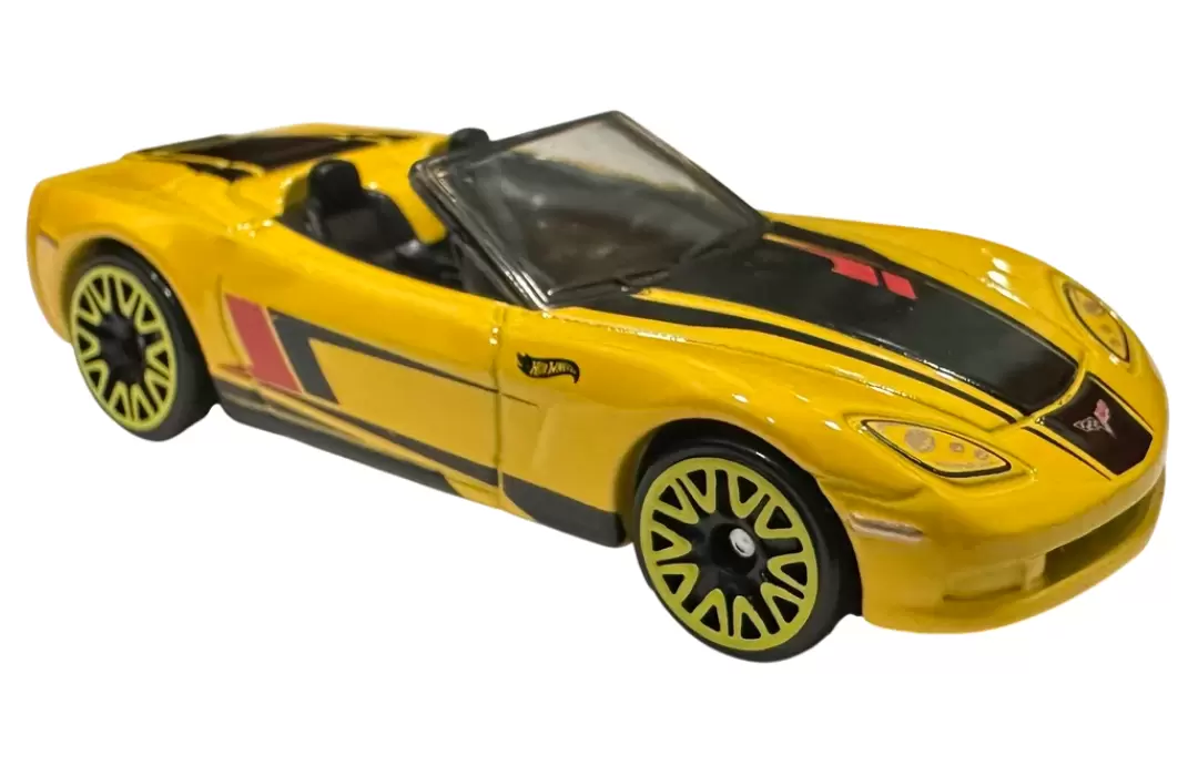 Foto da miniatura Hot Wheels Corvette C6 Convertible na cor Amarelo