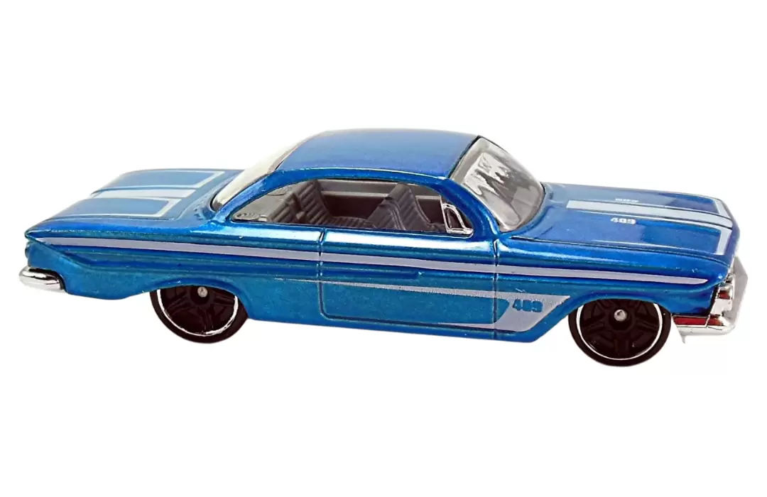 Foto da miniatura Hot Wheels 61 Impala na cor Azul