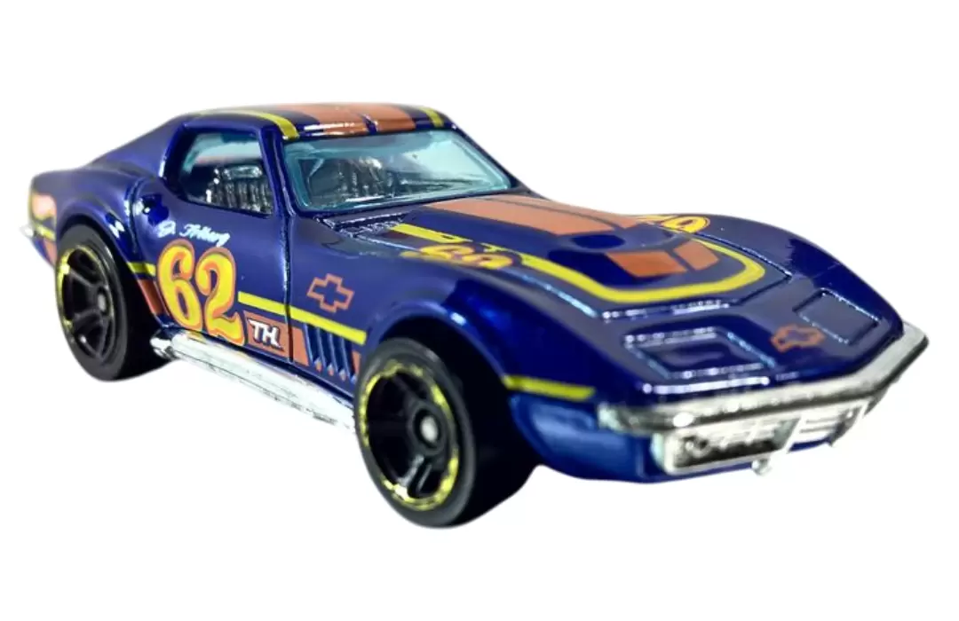 Foto da miniatura Hot Wheels 69 Corvette (TH) na cor Azul