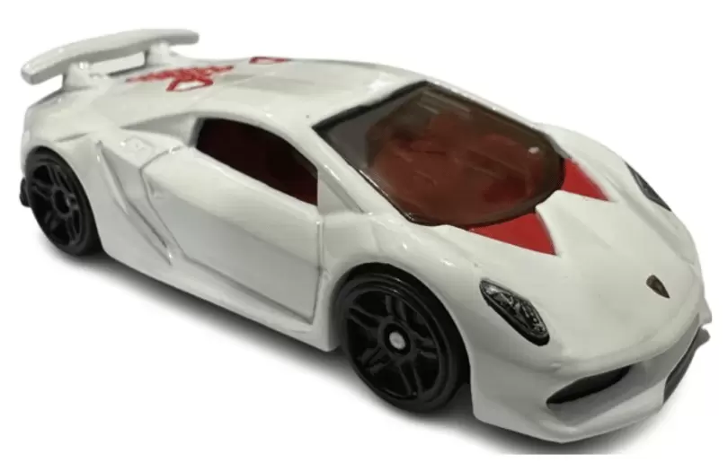 Foto da miniatura Hot Wheels Lamborghini Sesto Elemento na cor Branco