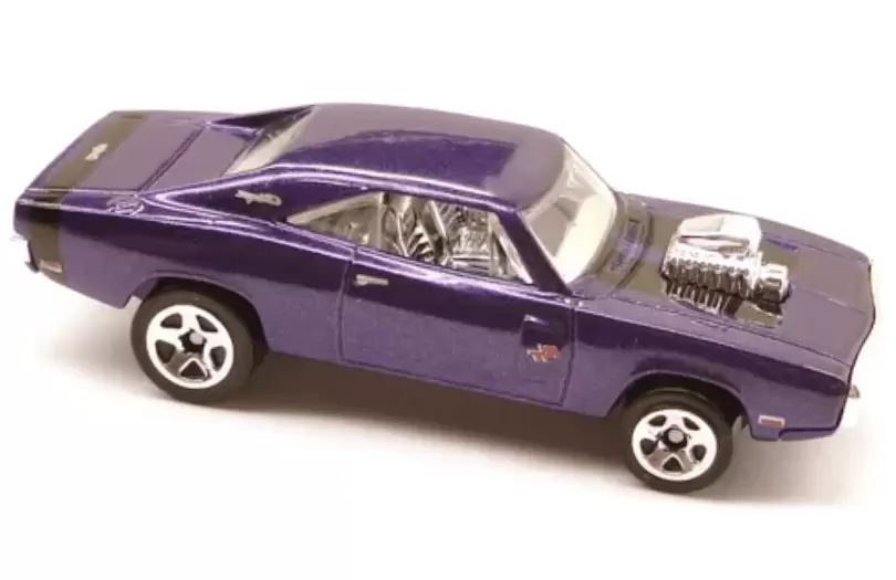 Foto da miniatura Hot Wheels 70 Dodge Charger R/T na cor Roxo