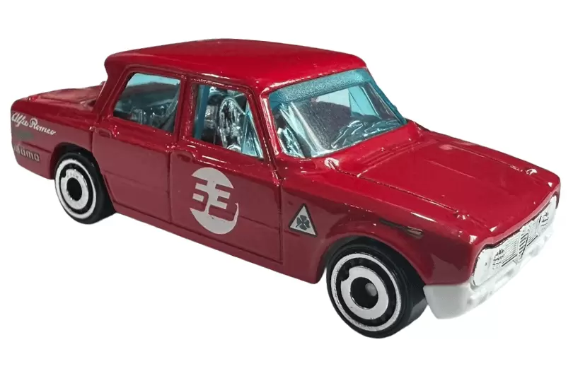 Foto da miniatura Hot Wheels Alfa Romeo Giulia TI Super na cor Vermelho