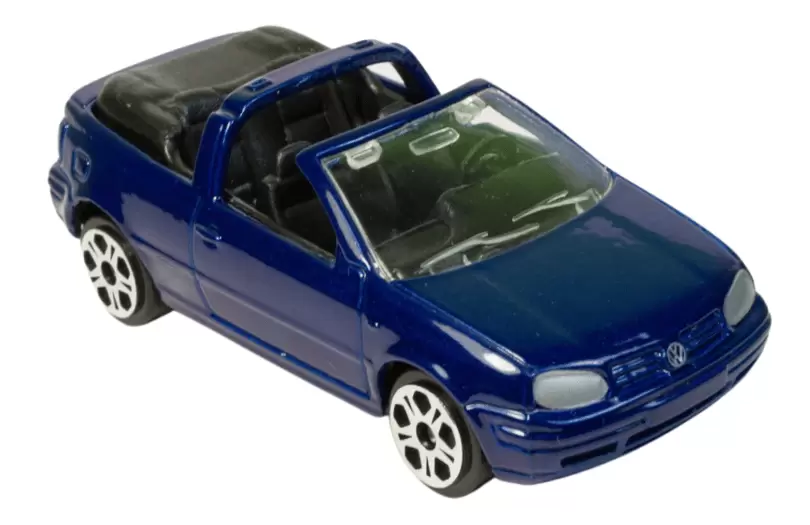 Foto da miniatura Maisto Volkswagen Golf Cabrio na cor Azul