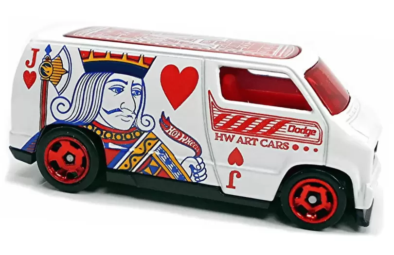 Foto da miniatura Hot Wheels Custom 77 Dodge Van (TH) na cor Branco