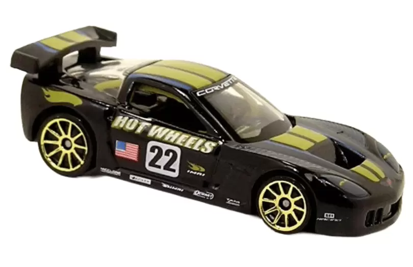 Foto da miniatura Hot Wheels Corvette C6R (TH) na cor Preto