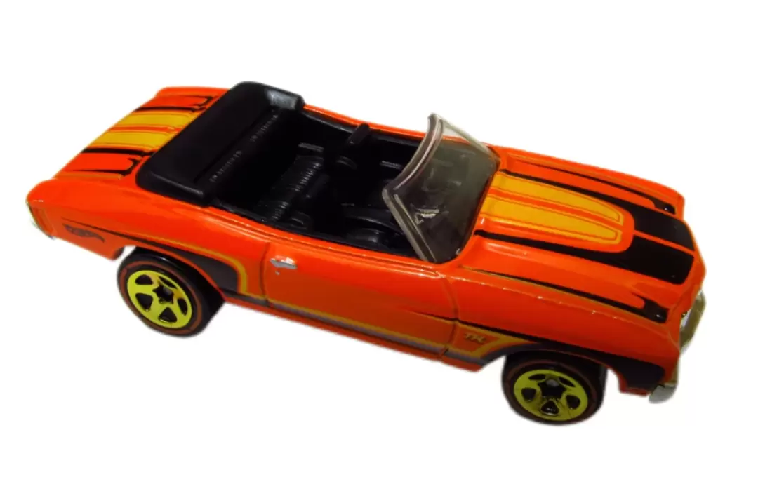 Foto da miniatura Hot Wheels 70 Chevy Chevelle Convertible (TH) na cor Laranja