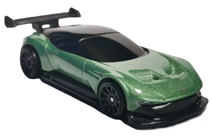 Foto da miniatura Hot Wheels Aston Martin Vulcan na cor Verde