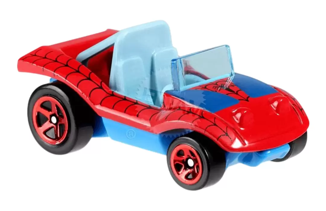 Foto da miniatura Hot Wheels Spider-Mobile na cor Vermelho