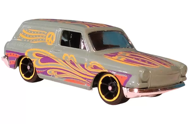 Foto da miniatura Hot Wheels Custom 69 Volkswagen Squareback na cor Verde