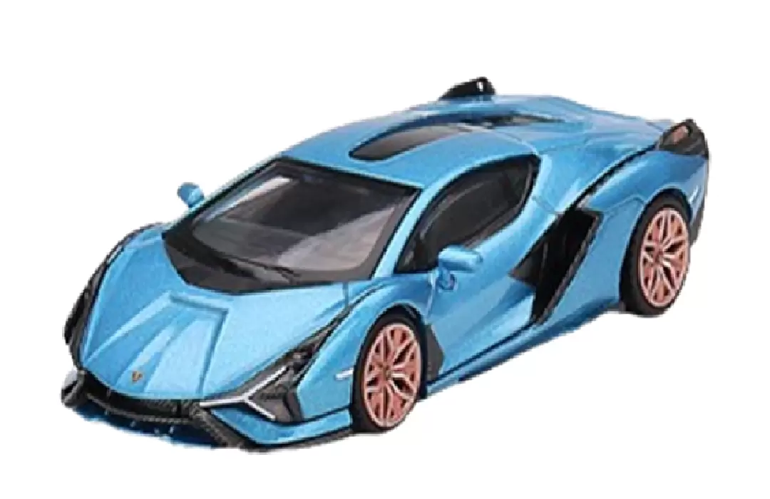 Foto da miniatura Mini GT Lamborghini Sián FKP 37 Blu Aegir na cor Azul