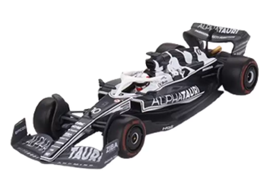 Foto da miniatura Mini GT AlphaTauri AT03 #10 Pierre Gasly 2022 Abu Dhabi na cor Preto