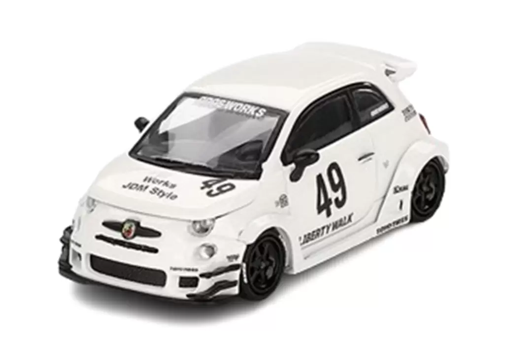 Foto da miniatura Mini GT Abas Works Abarth 595 LB★WORKS na cor Branco