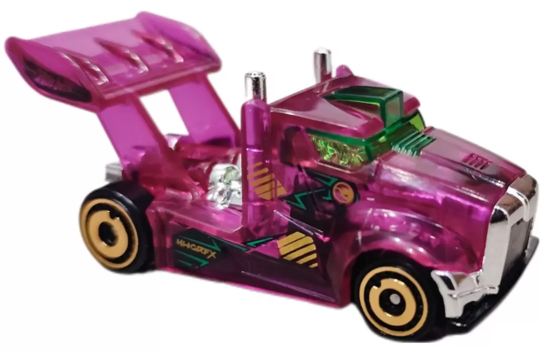 Foto da miniatura Hot Wheels Rig Storm na cor Rosa