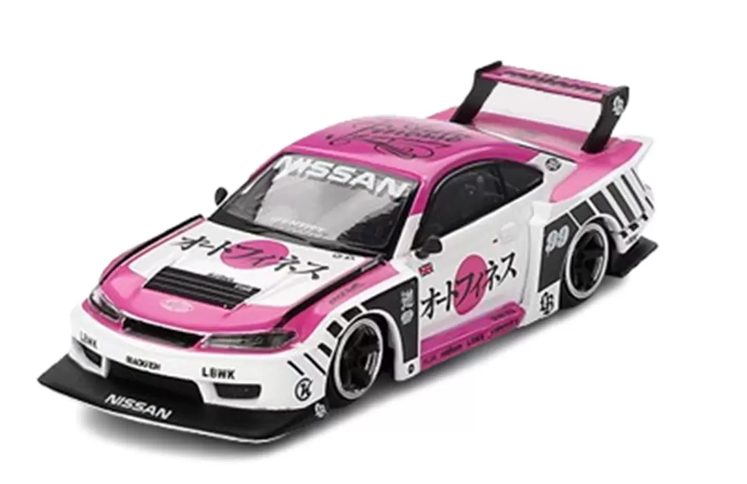 Foto da miniatura Mini GT S15 SILVIA Auto Finesse SEMA 2023 LB★WORKS na cor Branco