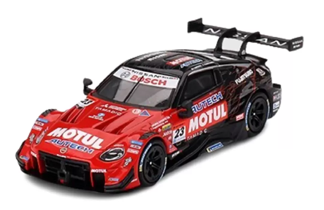 Foto da miniatura Mini GT Nissan Z GT500 #23 MOTUL AUTECH Z"R na cor Vermelho