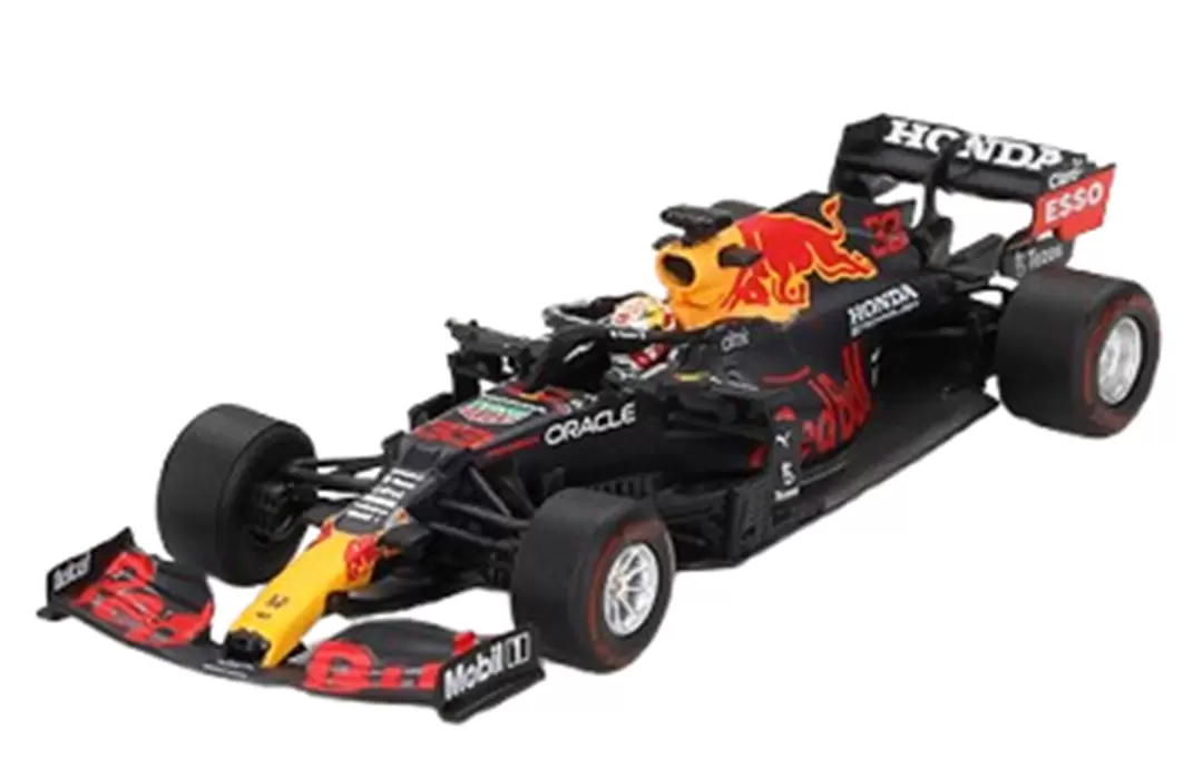 Foto da miniatura Mini GT Red Bull RB16B #33 Max Verstappen 2021 Abu Dhabi na cor Preto