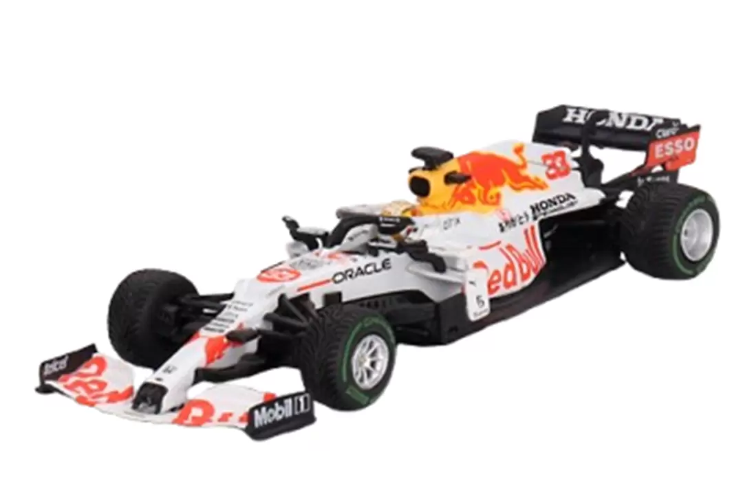 Foto da miniatura Mini GT Red Bull RB16B #33 Max Verstappen 2021 Turquia na cor Branco