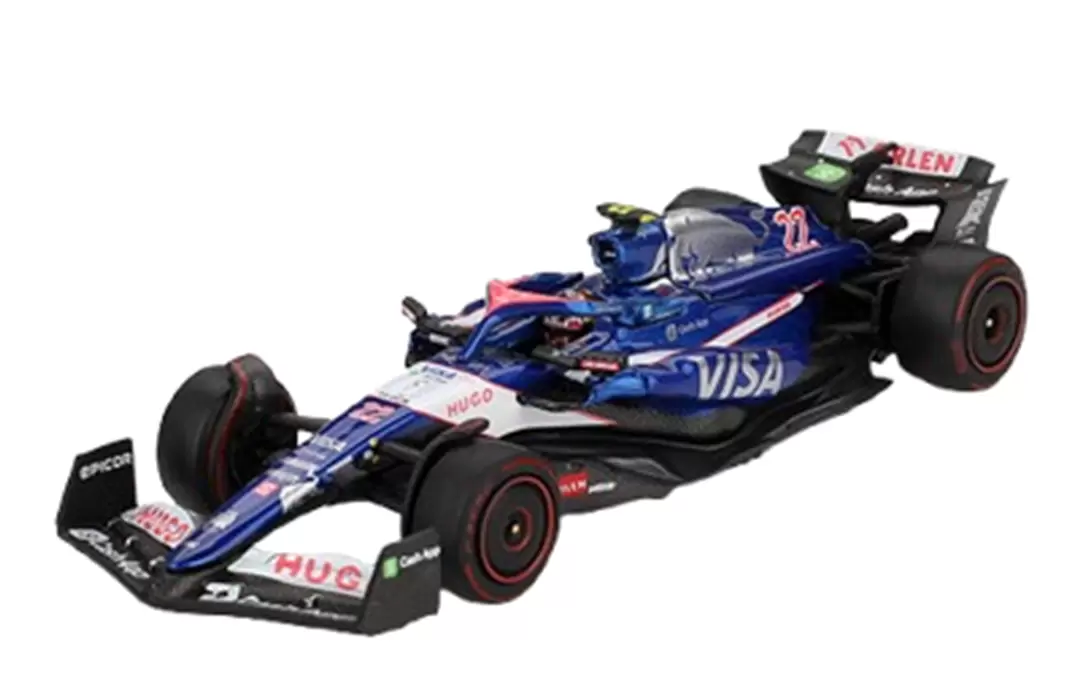 Foto da miniatura Mini GT RB VCARB 01 #22 Yuki Tsunoda 2024 Bahrein na cor Azul