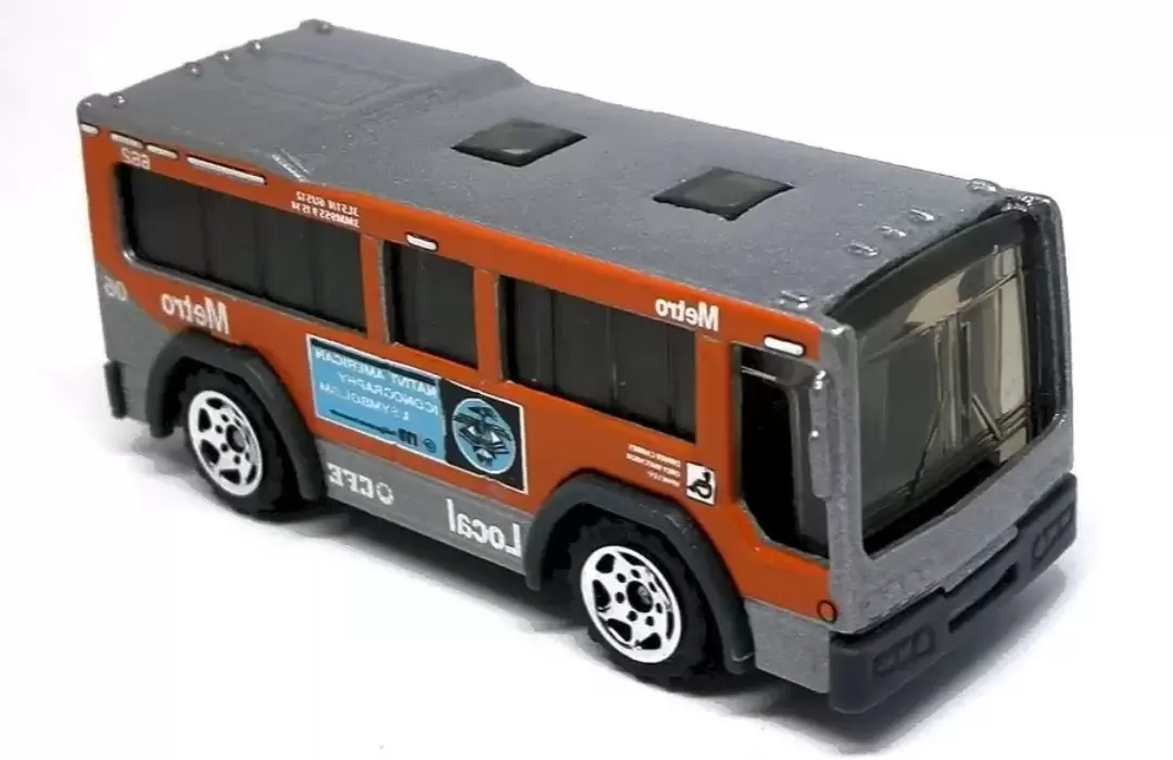 Foto da miniatura Matchbox City Bus na cor Cinza
