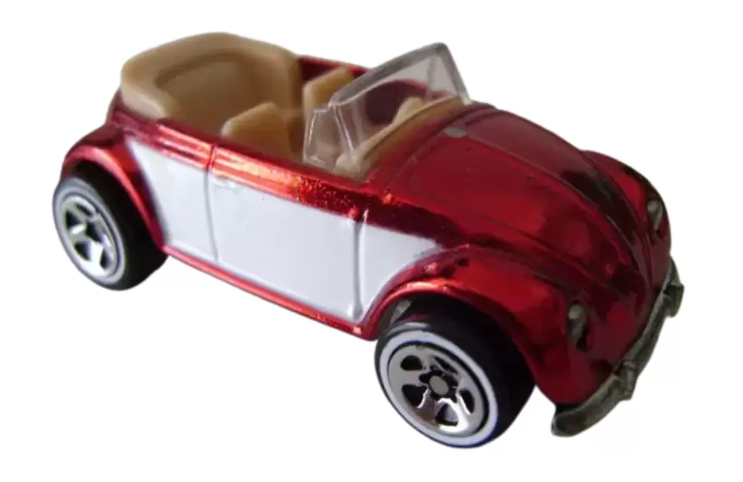 Foto da miniatura Hot Wheels VW Bug Convertible na cor Vermelho