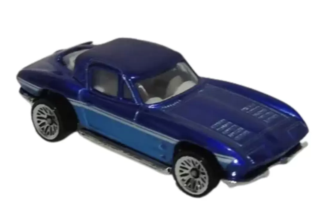 Foto da miniatura Hot Wheels 63 Corvette na cor Azul
