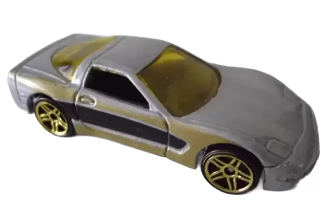 Foto da miniatura Hot Wheels 97 Corvette na cor Prata