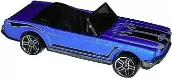 Foto da miniatura Hot Wheels 65 Mustang na cor Azul