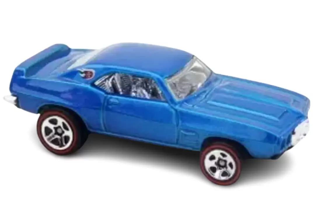 Foto da miniatura Hot Wheels 1969 Pontiac Firebird na cor Azul